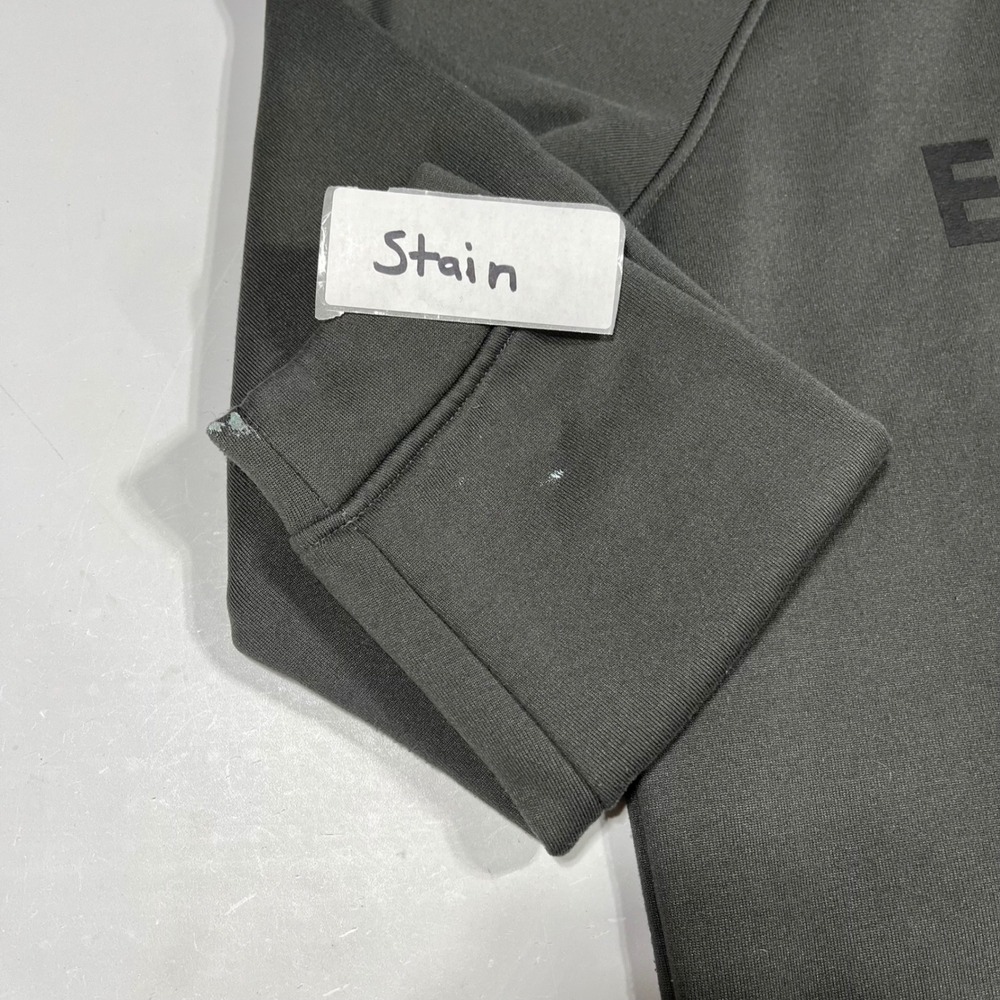Fear of God Essentials Hoodie Streetwear Logo Pullover Mens Large Neutral Gym - Picture 7 of 12
